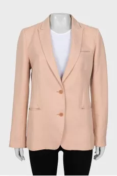Jacket decorated with rhinestones