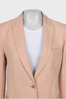 Jacket decorated with rhinestones