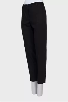 Black trousers with arrows