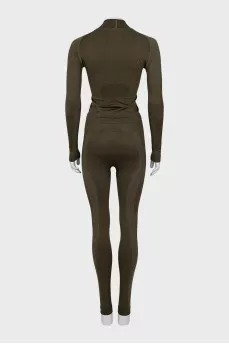 Green slim fit tracksuit
