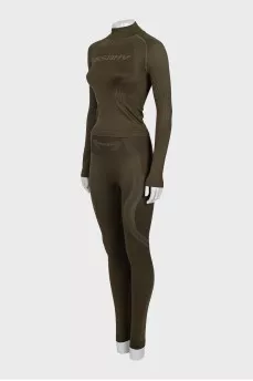 Green slim fit tracksuit