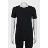 Black straight cut t-shirt