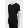 Black straight cut t-shirt