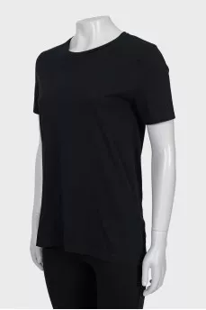 Black straight cut t-shirt