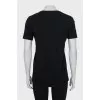 Black straight cut t-shirt