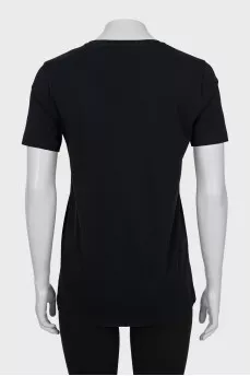 Black straight cut t-shirt