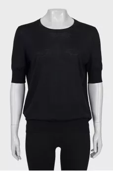 Slim fit black t-shirt