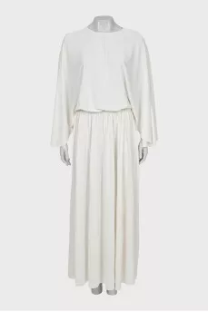White maxi dress