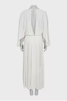 White maxi dress
