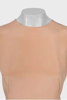 Blouse with asymmetrical hem