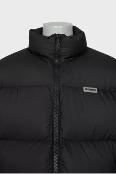 Men's oversized down jacket in black
