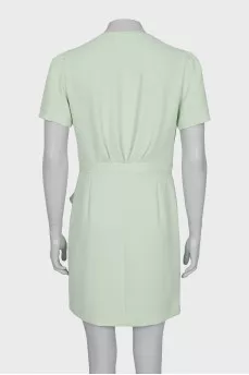Dress with asymmetrical ruffles
