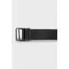 Black leather belt