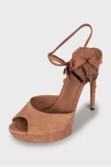 Vintage suede sandals