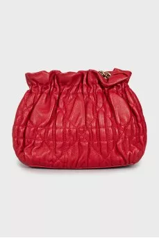 Red leather bag