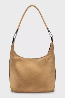 Leather bag with thin handle