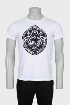 Men's T-shirt with embossed print