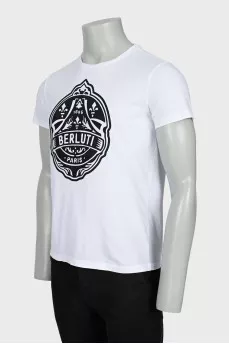 Men's T-shirt with embossed print