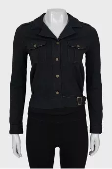 Black button down jacket