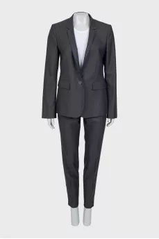 Wool suit of trousers and jacket