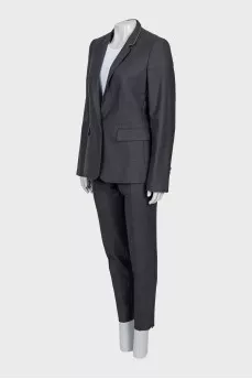 Wool suit of trousers and jacket