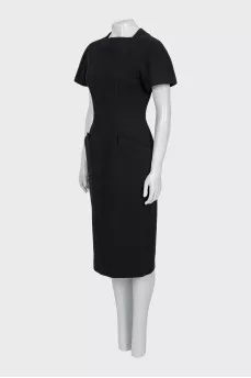 Sheath dress with short sleeves