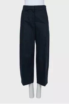Wide trousers in blue