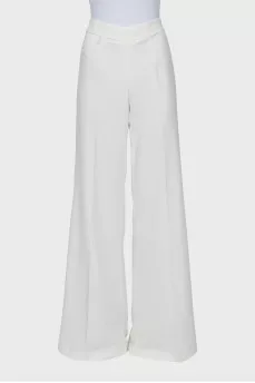 White palazzo pants
