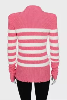 Striped sweater with tag