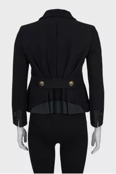Double-breasted cropped coat