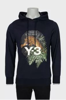 Men's blue hoodie