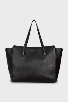 Leather skull shopper bag