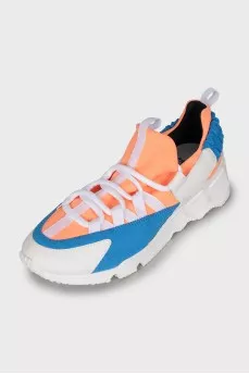 Men's textile lace-up sneakers