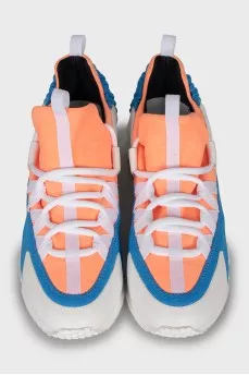 Men's textile lace-up sneakers