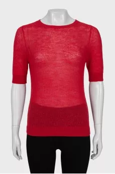 Red slim fit t-shirt
