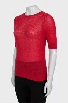 Red slim fit t-shirt