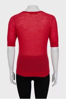 Red slim fit t-shirt