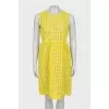Fitted dress in yellow