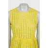 Fitted dress in yellow