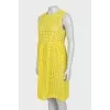 Fitted dress in yellow