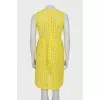 Fitted dress in yellow