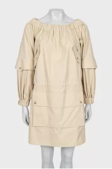 Dress with patch pocket