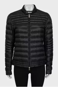 Black quilted jacket