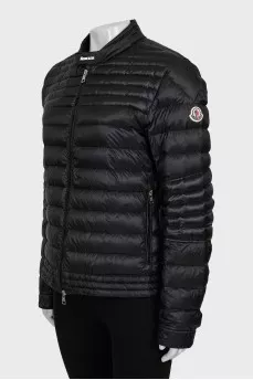 Black quilted jacket