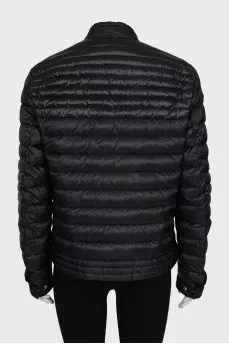 Black quilted jacket