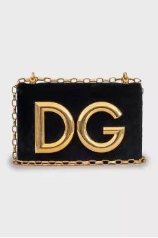Велюровая сумка DG Girls