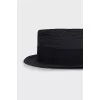 Blue wicker hat