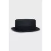 Blue wicker hat