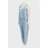 Overalls with tie-on trousers