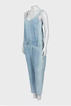 Overalls with tie-on trousers